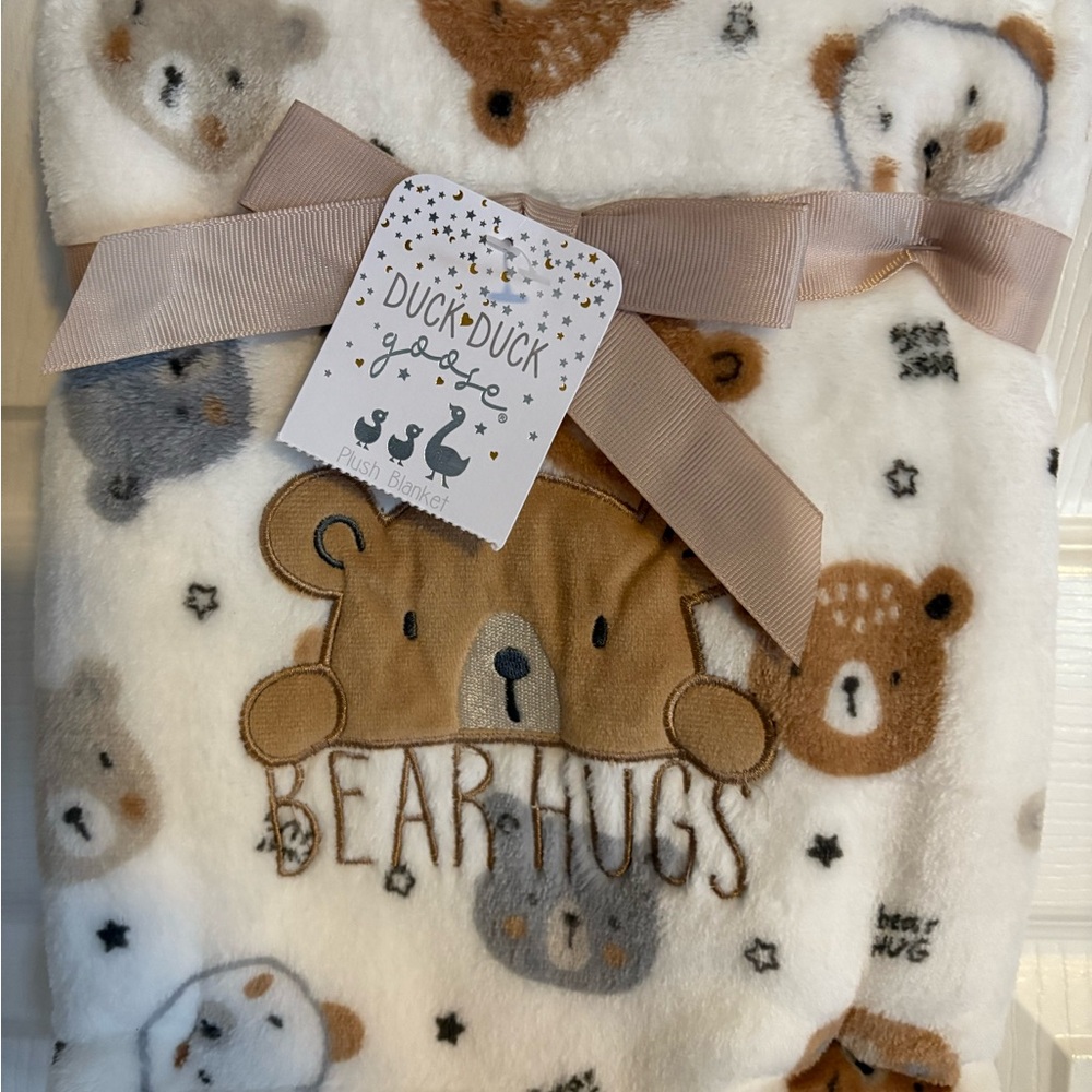 Duck Duck Goose Bear Hugs Baby Blanket - Picture 2 of 5